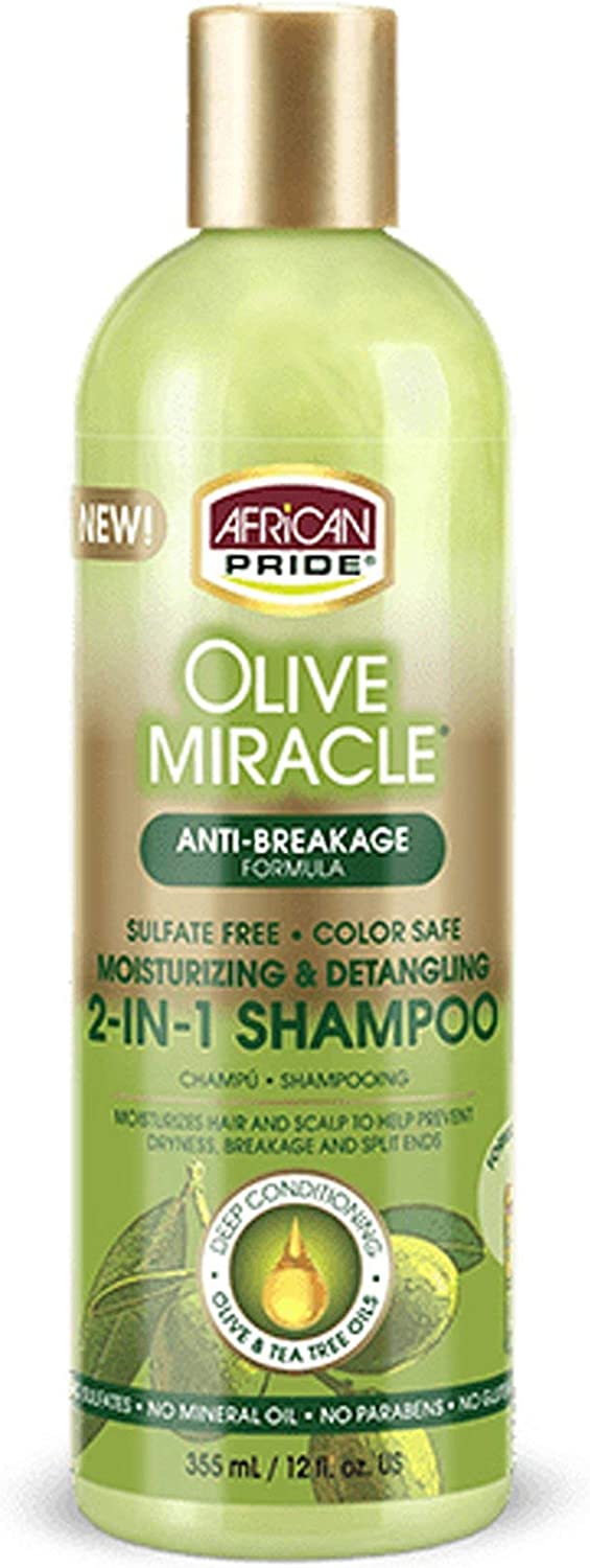 African Pride Olive Miracle 2 in 1 Shampoo & Conditioner